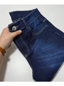 Men Pants - 中等水洗藍 - 查看 4