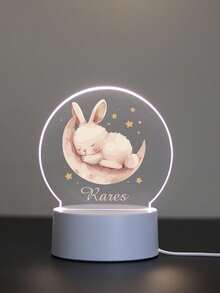 1pc Personalized Name Night Light, Children's Birthday Gift Customization, Friend Custom Gift, Bedroom Decor Customization, Party Decor Customization, Party Decor, Custom Moon Night Light, Back To School Gift - Black - View 65