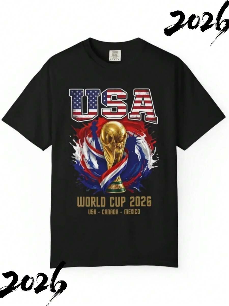 USA World Cup 2026 T-Shirt - màu đen - Xem 1