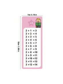1 set de tarjetas de aprendizaje de matemáticas, borrables, suma, resta, multiplicación, división, herramienta educativa de aprendizaje, arte & manualidades, suministros de pintura - color - Ver 2