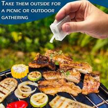 1/3/5 Stücke Mini transparente Kunststoff Salz- und Pfefferstreuer - Picknick BBQ Gewürzgläser, spülmaschinenfest, tragbar, nachfüllbar, mit Deckeln, geeignet für Outdoor-Camping-Kochen, Gewürze für Zuhause - Verschiedenfarbig - Übersicht 8