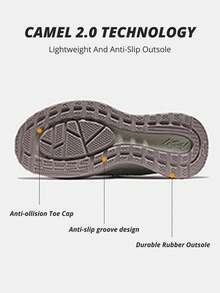 CAMEL CROWN 女士户外乐福鞋、运动鞋、秋季新款、透气跑步休闲鞋、慢跑运动鞋 - 鵜鶘綠月光石 - 查看 6