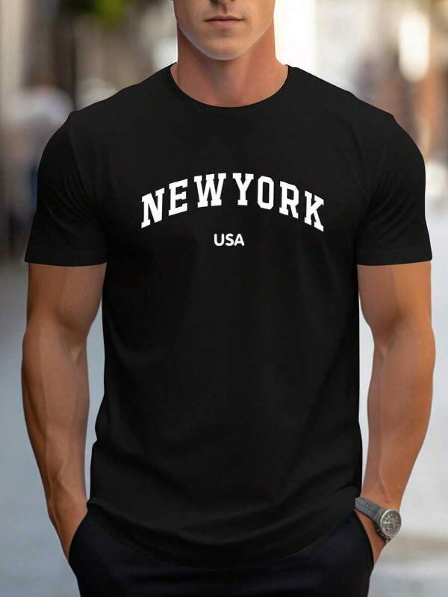 Men Outdoor Tees & Tanks - Black - View 1