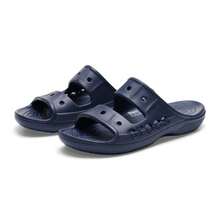 Crocs Sandalias/Pantuflas deportivas para mujer, Sandalias Baya 2026 Nuevas para verano Sandalias deslizantes casuales unisex 207627-410, Azul Marino - Negro - Ver 3