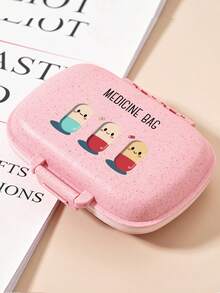 便携式药盒，印有“Medicane Bag”字样和三种药丸图案，防潮药盒，分格设计，旅行药盒，每日药盒，小巧药盒，可放入口袋或钱包，便携式药盒，药品维生素收纳盒，男女通用可重复使用药盒，药品计划表，每日口袋大小的药盒，用于存放维生素、药品、补充剂，旅行必备配件，药袋，药盒，医院包，急救包，药品收纳袋，药品储存袋，邮轮必备，度假必备，旅行用品 - 彩色 - 查看 13