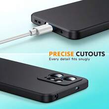 2 件装：黑色手机壳，超薄贴合保护套，适用于 C67 5G、C65 5G、C61、C55、C53、C25Y、C25s、9、8i、13 4G、11、10、9i、8、7、GT 6T、GT Neo6、Note 60、Note 50、Narzo N65、Q3 5G、V50s、14 Pro+、14x、C75、Pro 等机型。采用优质哑光表面，防震轻巧设计，防刮耐磨，柔软 TPU 材质，时尚基础款保护套。 - 黑色 - 查看 7