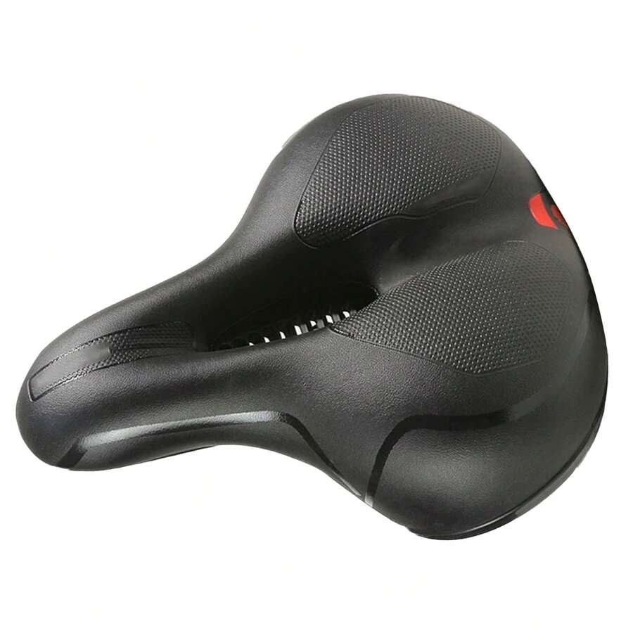 Bike Saddle Bicycle Seat Cushion Ergonomic Shock Absorption Riding Equipment Accessories - Negro - Ver 1