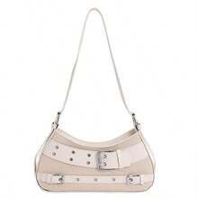 Bolso cruzado de gran capacidad, de estilo moderno y multiusos, modelo 2026 nuevo, estilo de mujer, bolso exquisito - Beis - Ver 13