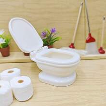 Model Mangkuk Toilet Mini Realistis, Properti Adegan Kamar Mandi Miniatur, Cocok untuk Dekorasi Adegan Kamar Mandi Diorama, Hadiah Koleksi untuk Penghobi dan Penggemar - MultiWarna - View 5