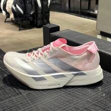 Adidas Zapatillas de running y entrenamiento deportivo ADIZERO ADIOS PRO para hombres - Blanco/Rosa/Plata - Ver 5