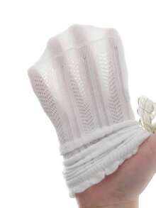 5 Pairs Girls' Spring/Summer Knee High Socks With Bow, Princess Mid-Calf Socks For Toddlers - Multicolor - View 6