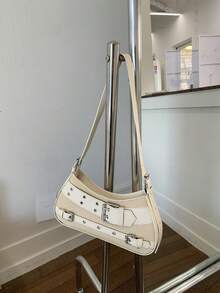 Bolso cruzado de gran capacidad, de estilo moderno y multiusos, modelo 2026 nuevo, estilo de mujer, bolso exquisito - Beis - Ver 2