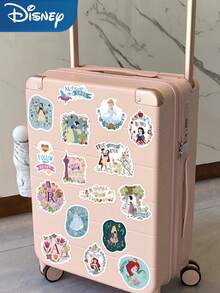 60pcs Disney Princess Stickers Mermaid Ariel Snow White Jasmine Princess Decals For Phone Laptop Suitcase Scrapbook Helmet Guitar Cartoon Graffiti Stickers - A - View 10