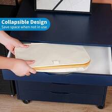 75L Narrow Laundry Basket With Bamb*Oo Handles And Removable Bag For Bathroom & Bedroom Use - Beige Color - Beige - View 7