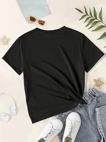 Women T-Shirts - Black - View 2