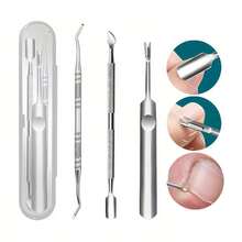 3/4pcs Metal Cuticle Pusher Set, Nail Cleaner, Cuticle Care, Cuticle Remover Tool, Nail Scraper Cleaning Tool, Cuticle Pusher For Nail And Toe Nail Care - Hand and Foot Care Tools - View 9