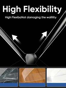 1卷强力纳米双面胶带 - 透明、防刮、高粘度丙烯酸胶带,适用于家居、厨房、浴室、办公室和汽车,持久耐用且易于移除,防刮,多用途粘合剂,超强粘性,现代装饰,纳米粘合剂 - 彩色 - 查看 4