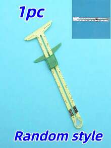 1pc High-Quality 5-In-1 Sliding Gauge, Professional Sewing Measurement Tool, Made Of Plastic Material With High Precision. Integrates Multiple Measurement Functions, Facilitating Sewing And Cutting Work, Convenient For Fabric Cutting. Ergonomic Design With Easy-Grip Handle, Comfortable For Home Sewing And Professional Tailoring. Random Color And Style. - 5-in-1 Sewing Ruler - View 15
