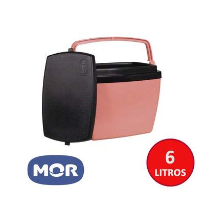 Caixa Térmica Cooler Mor 6L Alça Articulada Comporta 8 Latas 350ml Ideal Para Praia Camping Viagem