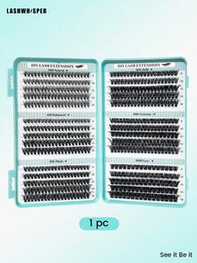 Mi giả tự làm (DIY Lash Clusters) độ cứng 30D/40D/50D/60D/80D/100D, độ cong D, dài 9-16mm, tạo vẻ tự nhiên, mềm mại, siêu nhẹ, có thể tái sử dụng, dùng cho trang điểm hàng ngày. - Nhiều màu - Xem 11