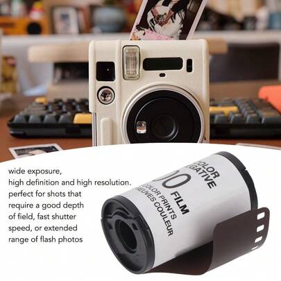 8 Sheets 35mm Color Film ISO200, High Definition High Contrast 135 Camera Film For Professional Photography