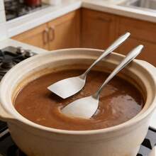 2pcs/1pc High Quality Stainless Steel Kitchen Spatula - Perfect For Flipping, Serving And Cooking - Multicolor - View 8