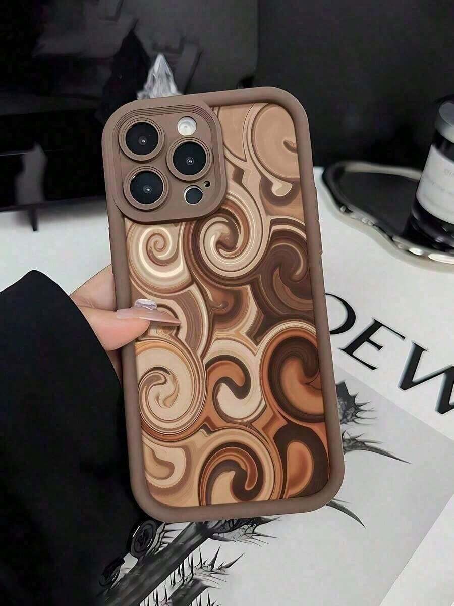 おしゃれなスマホケースfor  16 Pro Max/16 Plus/16 Pro/16/15 Pro Max/15 Plus/15 Pro/15/14 Pro Max/14 Plus/14 Pro/14/16E/13 Pro Max/13 Pro/13/12 Pro Max/12 Pro/12/11 Pro Max/11 - 冷たいコーヒー色 - チェックする 1