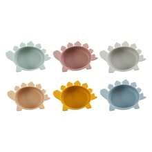 Platinum-Grade Silicone Baby Suction Bowls | Sunflower Design Toddler Feeding Bowls | Strong Suction Base Non-Slip Baby Tableware | 6M+ Baby Gift - Multicolor - View 5