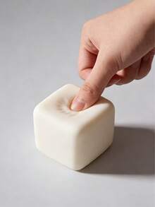 Viral Tofu Squeeze Toy, Slow Rebound Moldable Square Stress Relief, Office & Student Anxiety Relief, Creative Healing Gift, Easter Gift, Minimalist Squeeze Toy - Multicolor - View 3