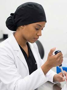 Adjustable Work Cap With Button And Sweatband, Women's Ponytail Hole Design - Multicolor - View 2