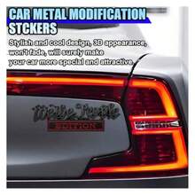 2PCS 3D Metal We The People Edition Car Emblem Sticker Self-Adhesive Raised Tailgate Emblem Car Fenders Badge Decal Personalized Auto Body Embossed Decorative Decal Stickers For Cars Red/Black - Đỏ/Đen - Xem 6