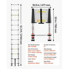 Truck Ladder Rack - Teleskopleiter aus アルミニウム,3,81 m (12,5 Fuß) - チェックする 7
