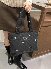 Large-Capacity Sweet And Cute Style Versatile Luxury Women's Bag From 2026 New Model High-End Crossbody Bag - Black - View 5