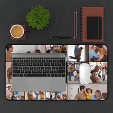 1PC Personalized Photo Large Mouse Pad With Stitched Edges, Custom Rectangle Mousepad Gift For Friend Girlfriend Boyfriend, Perfect Boy Gift For Birthday, Anniversary, Valentine's Day, 2026 Back-To-School Season - 23.6" X 13.8" - default - View 4