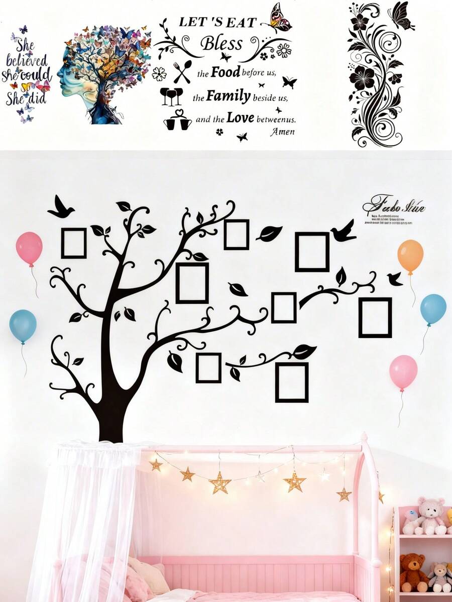 1pc/4pcs - Wallpaper - Decorative Wall Paper For Boys/Girls Room, Nursery, Bedroom, Living Room - Cute Creative Children's Room Decor - Self-Adhesive, Removable Wall Stickers - Multicolor - View 1