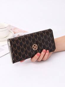 优雅M型长款钱包，大容量多卡位，时尚手拿包 - 彩色 - 查看 12