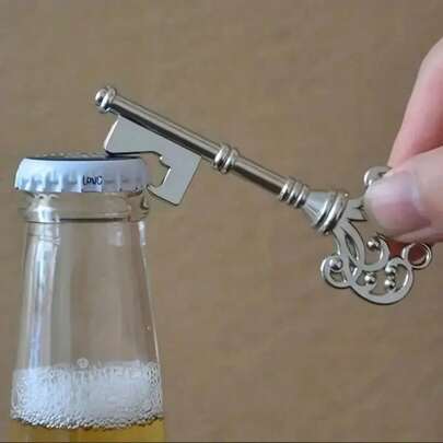 This Vintage Bottle Opener Is Shaped Like A Crown Key, Making It A Unique And Charming Addition To Your Bar Or Kitchen. Ideal As A Small Wedding Party Gift Or A Fun Kitchen Gadget.