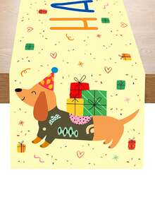 1件腊肠犬生日桌旗，趣味腊肠犬桌布，腊肠犬桌布，幼犬一周岁生日装饰，婴儿派对装饰，一周岁生日派对用品，婴儿派对礼品袋填充物，宠物爱好者家居装饰，生日装饰，幼犬生日派对用品，狗狗生日派对装饰，户外宠物友好型活动用品 - 臘腸狗-生日 - 查看 7