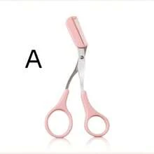 Tijeras de cejas portátiles de acero inoxidable, peine y cortador de cejas, cuchillo de recorte de cejas antiarañazos, herramienta multifuncional de aseo para peinar y recortar las cejas y la barba, una herramienta de cuidado de la belleza para recortar las cejas y el vello facial - Recortadores de cejas - Ver 7