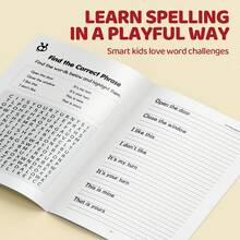 English Phrase Search And Writing Learning Notebook For Kids – Vocabulary And Sentence Practice Journal To Build Everyday English Skills | Early Learning Writing Pad To Improve Focus, Observation, And Language Confidence - Word Search Workbook - View 3