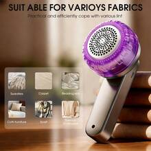 Rechargeable Lint Remover, Fabric Shaver, Clothes Fuzz Pill Shaver, Sweater Defuzzer, An Essential Household Item And Ideal Gift Choice, A Top-Tier Present - 1PC - View 12
