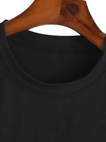 Beautiful Disaster Women's Plus Size Graphic Tank Casual Sleeveless T-Shirt Summer Vest Suitable For Daily Home Fitness And Exercise - 黑色 - 查看 4