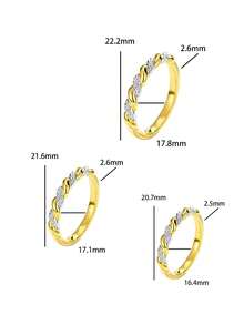 1pc S925 Sterling Silver Unique Design Twisted Ring, Suitable For Daily Wear, Vacation, Fashionable & Exquisite Gift - Mahua - View 10