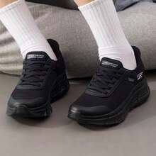 Skechers BOBS B FLEX HI Casual Sneakers, Lightweight Walking Shoes, Short Trip Leisure 117391-BBK - All Black - View 1