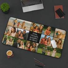 1PC Personalized Photo Large Mouse Pad With Stitched Edges, Custom Rectangle Mousepad Gift For Friend Girlfriend Boyfriend, Perfect Boy Gift For Birthday, Anniversary, Valentine's Day, 2026 Back-To-School Season - 23.6" X 13.8" - default - View 2