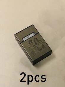 定制照片香烟盒，女士个性化香烟盒，定制香烟收纳盒，情人节礼物，可定制情侣照片生日礼物，男士礼物，婚礼配饰，旅行必备，便携式，结婚礼物，男女通用，周年纪念，男士，女士，情侣，家人，朋友 - 風格A - 查看 10