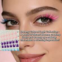 Dreamy Colored Lash Collection~A World Of Vibrant Blooms, Creatinglively And Dreamy Eye Makeupthat Makes A Stunning Impression! - Color - View 4