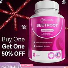 Organic Beetroot Capsules (1300mg) For Blood Flow & Heart Health - 100g - 查看 1