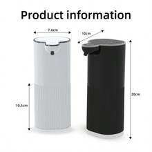 DONASIRA 1pc New 360ml Capacity Touchless Wall-Mounted Electric Smart Infrared Automatic Soap Dispenser, No-Press Foam Liquid Dispensing Pump/Portable Hand Soap Bottle/Kitchen Bathroom Accessory - View 5
