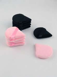 24个/15个/8个/3个装三角植绒化妆海绵套装，质地柔软蓬松，适用于面部和身体的粉扑，化妆美容工具混合套装，化妆品，便宜，房间装饰，梳妆台，旅行，卧室，化妆配件，粉扑，美妆蛋，粉扑，化妆海绵，便宜，圣诞礼物，化妆品，化妆工具，便宜货，礼物，女士礼物，圣诞礼物 - 黑色 - 查看 18